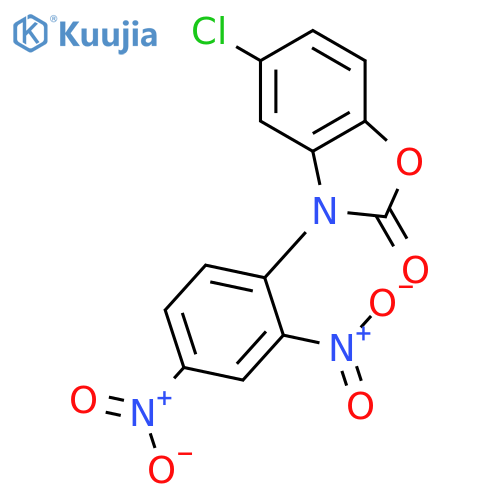 2(3H)-Benzoxazolone, 5-chloro-3-(2,4-dinitrophenyl)- structure