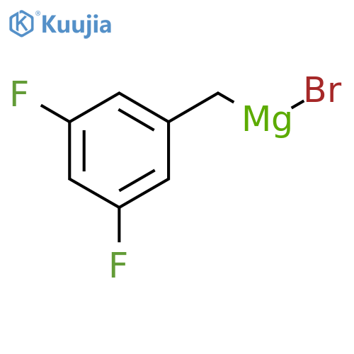 3,5-Difluorobenzylmagnesium bromide, 0.25M ethyl ether structure