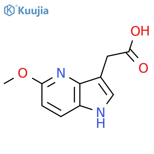 2-{5-methoxy-1H-pyrrolo3,2-bpyridin-3-yl}acetic acid structure