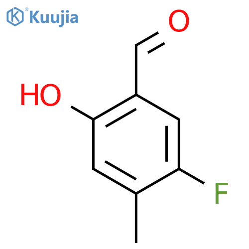 5-Fluoro-2-hydroxy-4-methylbenzaldehyde structure