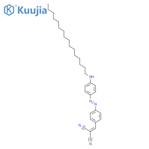 [(4-{(E)-[4-(Hexadecylamino)phenyl]diazenyl}phenyl)methylidene]propanedinitrile structure