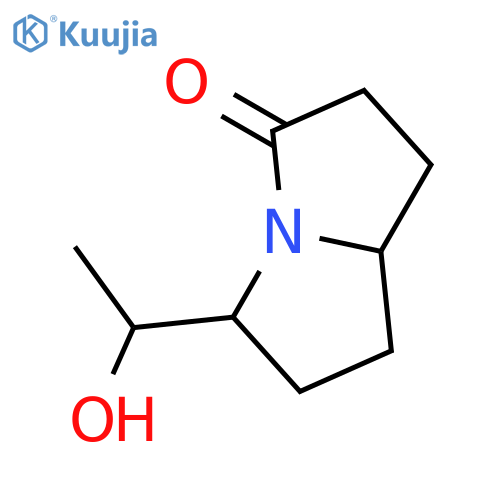 3H-Pyrrolizin-3-one, hexahydro-5-(1-hydroxyethyl)- structure