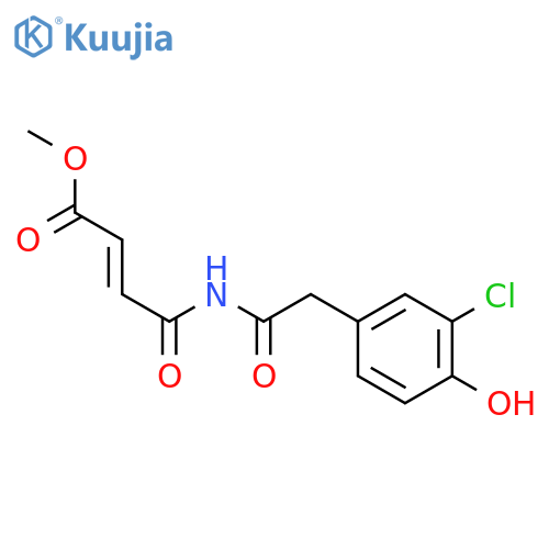 2-Butenoic acid,4-[[(3-chloro-4-hydroxyphenyl)acetyl]amino]-4-oxo-, methyl ester, (2E)- (9CI) structure