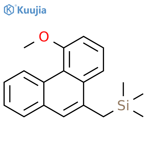 Silane, [(5-methoxy-9-phenanthrenyl)methyl]trimethyl- structure