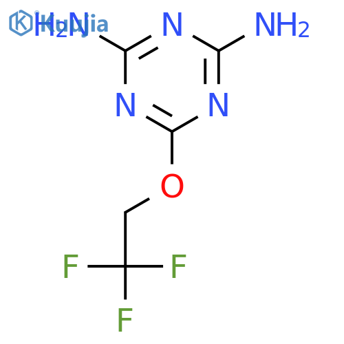 6-(2,2,2-Trifluoroethoxy)-1,3,5-triazine-2,4-diamine structure
