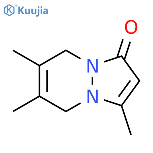 1H-Pyrazolo[1,2-a]pyridazin-1-one, 5,8-dihydro-3,6,7-trimethyl- structure