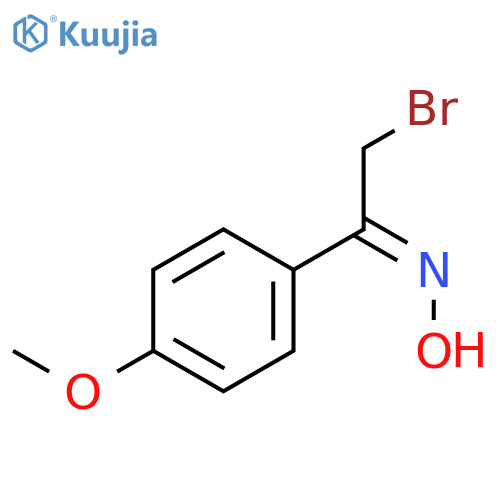 Ethanone, 2-bromo-1-(4-methoxyphenyl)-, oxime structure
