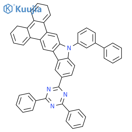 10H-Phenanthro[9,10-b]carbazole, 10-[1,1'-biphenyl]-3-yl-13-(4,6-diphenyl-1,3,5-triazin-2-yl)- structure