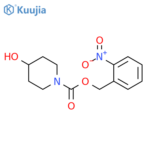 (2-Nitrophenyl)methyl 4-Hydroxypiperidine-1-carboxylate structure