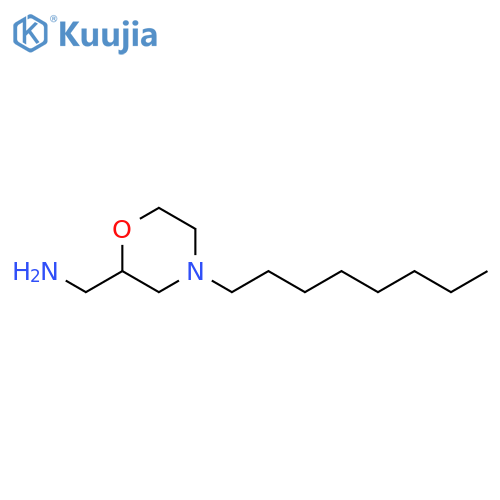 2-Morpholinemethanamine, 4-octyl- structure