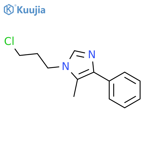 1H-Imidazole, 1-(3-chloropropyl)-5-methyl-4-phenyl- structure