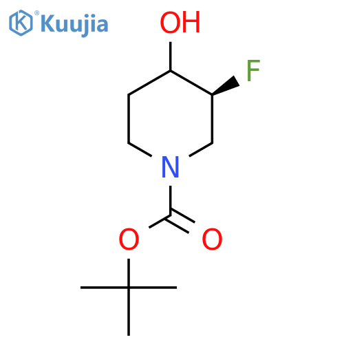 (3S)-Tert-butyl 3-fluoro-4-hydroxypiperidine-1-carboxylate structure