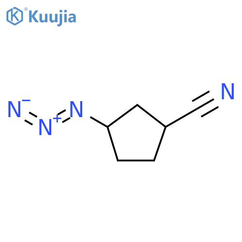 3-azidocyclopentane-1-carbonitrile structure