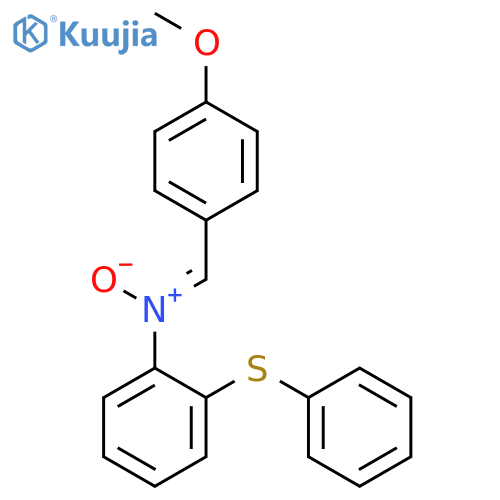 (4-Methoxyphenyl)-N-[2-(phenylsulfanyl)phenyl]methanimine N-oxide structure