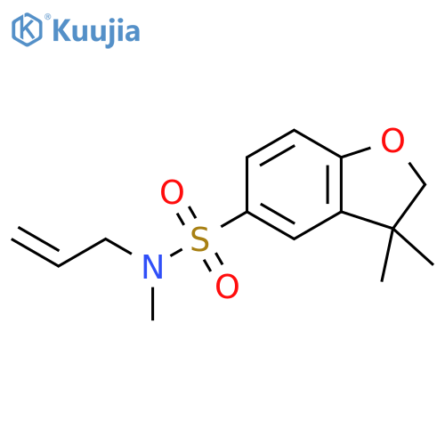 5-Benzofuransulfonamide, 2,3-dihydro-N,3,3-trimethyl-N-2-propenyl- structure