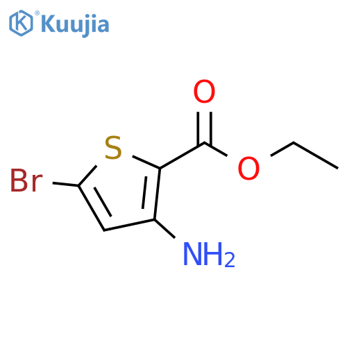2-Thiophenecarboxylic acid, 3-amino-5-bromo-, ethyl ester structure