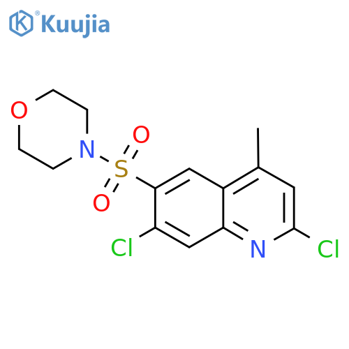 4-((2,7-Dichloro-4-methylquinolin-6-yl)sulfonyl)morpholine structure