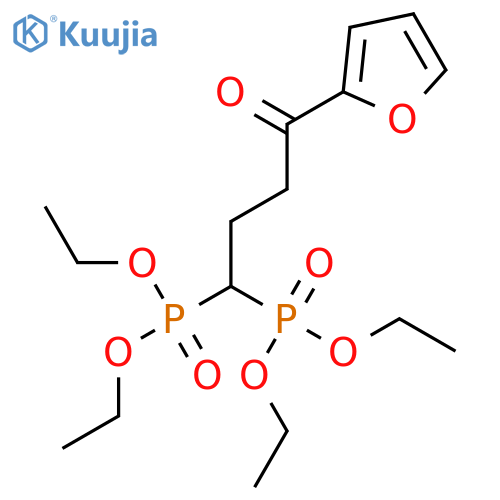 Phosphonic acid, [4-(2-furanyl)-4-oxobutylidene]bis-, tetraethyl ester structure