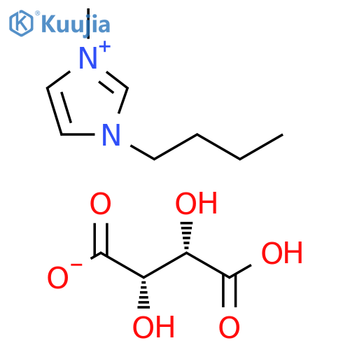 1-Butyl-3-methyl-3-imidazolium (2S,3S)-3-Carboxy-2,3-dihydroxypropanoate structure