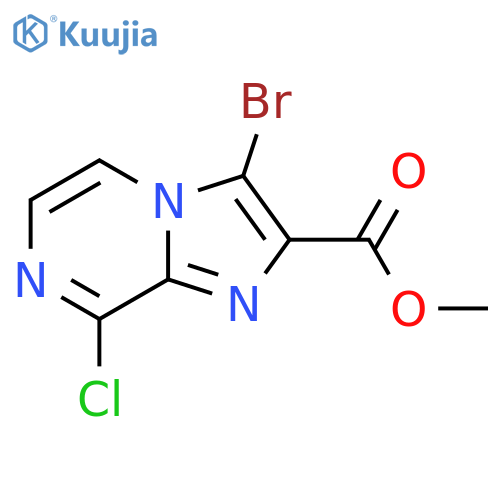 Methyl 3-bromo-8-chloroimidazo[1,2-A]pyrazine-2-carboxylate structure