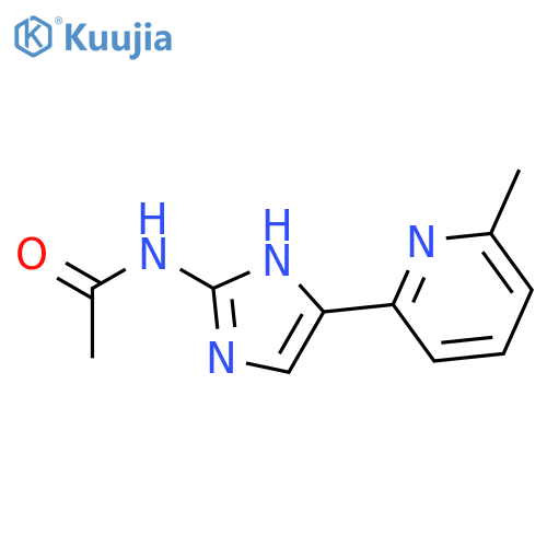 N-[5-(6-methyl-2-pyridinyl)-1H-imidazol-2-yl]-Acetamide structure