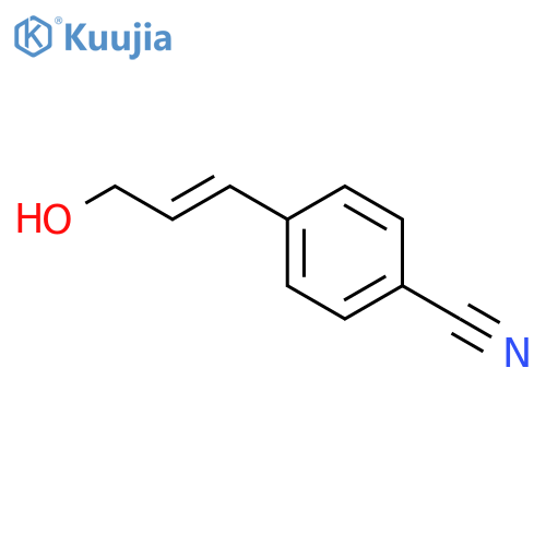 Benzonitrile, 4-(3-hydroxy-1-propenyl)- structure