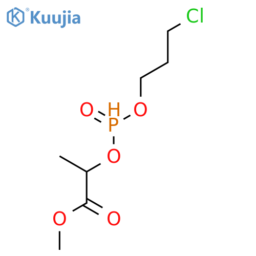Propanoic acid, 2-[(chloropropoxyphosphinyl)oxy]-, methyl ester structure