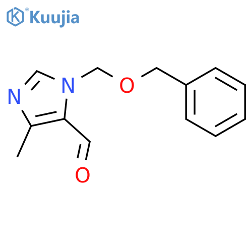 1H-Imidazole-5-carboxaldehyde, 4-methyl-1-[(phenylmethoxy)methyl]- structure