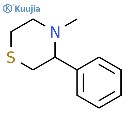 Thiomorpholine, 4-methyl-3-phenyl-, (±)- structure