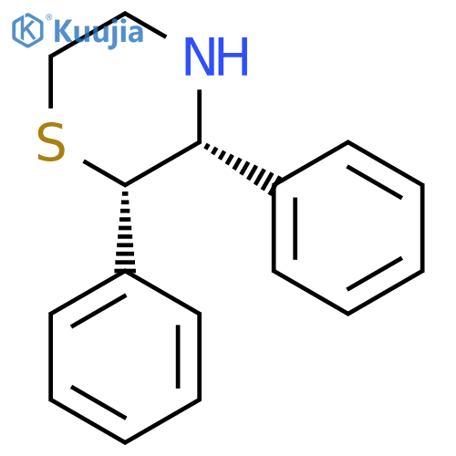 Thiomorpholine, 2,3-diphenyl-, cis-(±)- structure