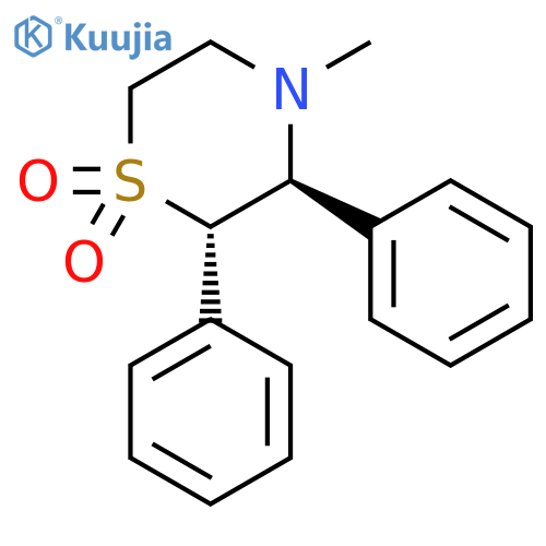Thiomorpholine, 4-methyl-2,3-diphenyl-, 1,1-dioxide, trans-(±)- structure