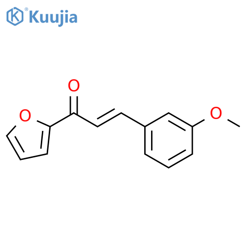 (2E)-1-(furan-2-yl)-3-(3-methoxyphenyl)prop-2-en-1-one structure