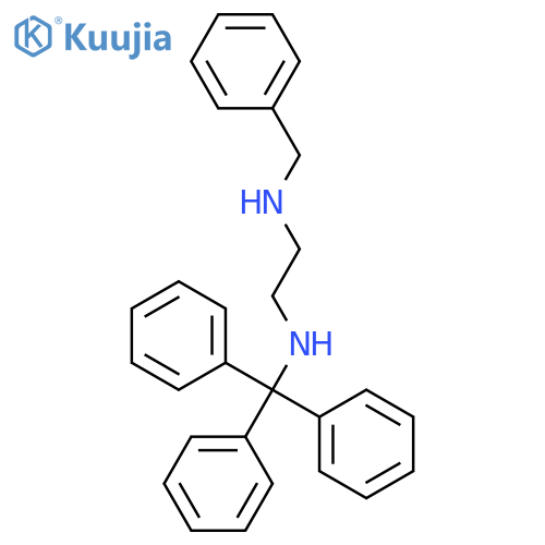 1,2-Ethanediamine, N-(phenylmethyl)-N'-(triphenylmethyl)- structure