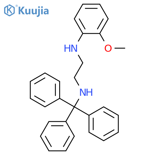 1,2-Ethanediamine, N-(2-methoxyphenyl)-N'-(triphenylmethyl)- structure
