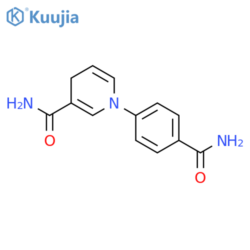 3-Pyridinecarboxamide, 1-[4-(aminocarbonyl)phenyl]-1,4-dihydro- structure