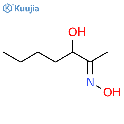 2-Heptanone, 3-hydroxy-, oxime, (E)- structure