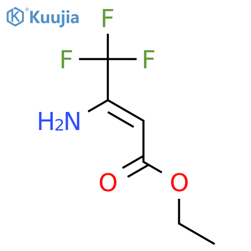 Ethyl-3-amino-4,4,4-trifluoro-2-butenoate structure