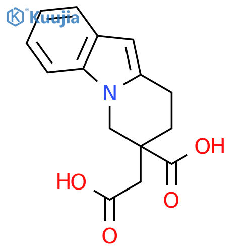 Pyrido[1,2-a]indole-7-acetic acid, 7-carboxy-6,7,8,9-tetrahydro- structure