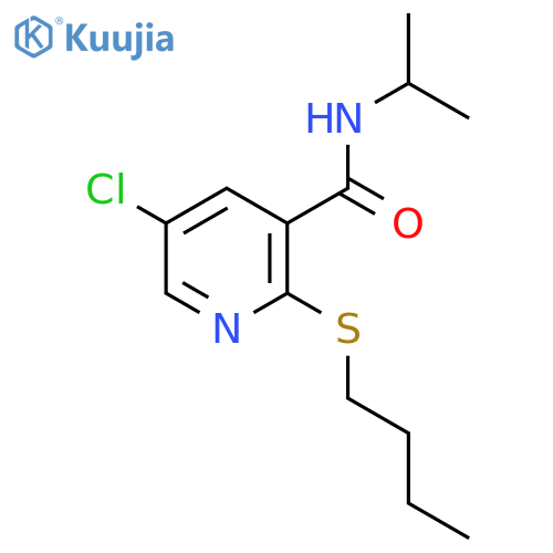 3-Pyridinecarboxamide, 2-(butylthio)-5-chloro-N-(1-methylethyl)- structure