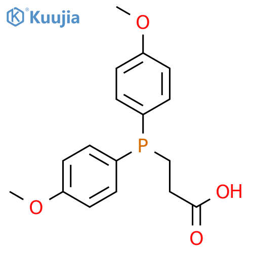 Propanoic acid, 3-[bis(4-methoxyphenyl)phosphino]- structure