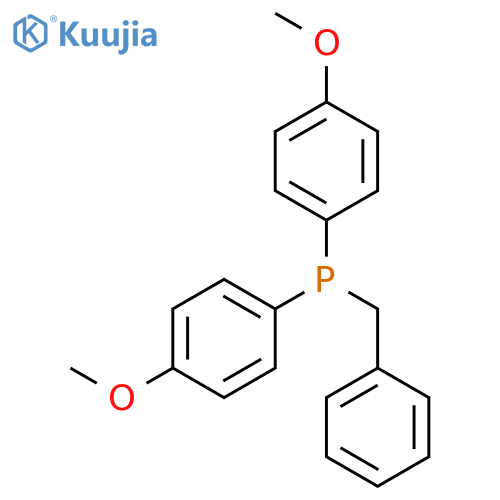 Phosphine, bis(4-methoxyphenyl)(phenylmethyl)- structure