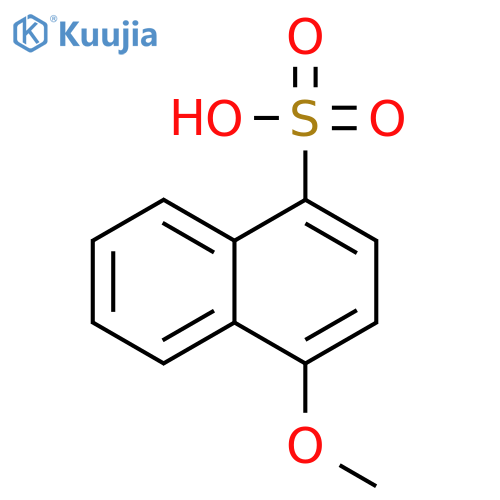 4-methoxy-1-naphthylsulphonic acid structure