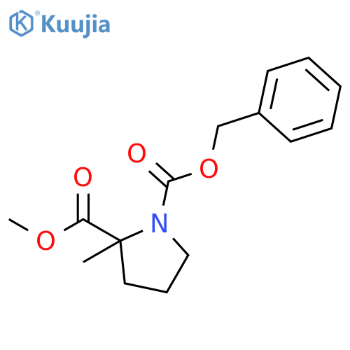 1-Benzyl 2-methyl 2-methylpyrrolidine-1,2-dicarboxylate structure