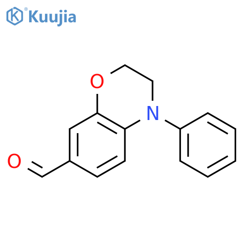 4-Phenyl-3,4-dihydro-2H-1,4-benzoxazine-7-carbaldehyde structure