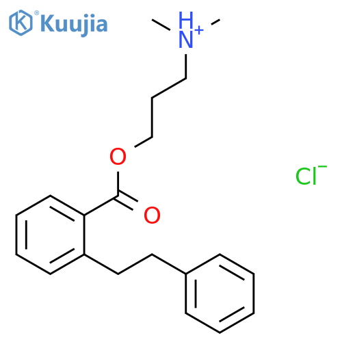 Benzoic acid,2-(2-phenylethyl)-, 3-(dimethylamino)propyl ester, hydrochloride (1:1) structure
