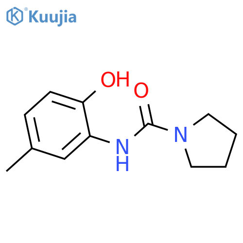 1-Pyrrolidinecarboxamide, N-(2-hydroxy-5-methylphenyl)- structure