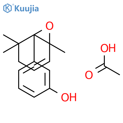 PHENOL, 3-(2,2,6-TRIMETHYL-7-OXABICYCLO[4.1.0]HEPT-4-EN-1-YL)-, ACETATE structure