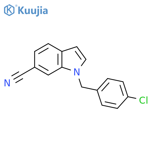 1-(4-Chlorobenzyl)-1H-indole-6-carbonitrile structure
