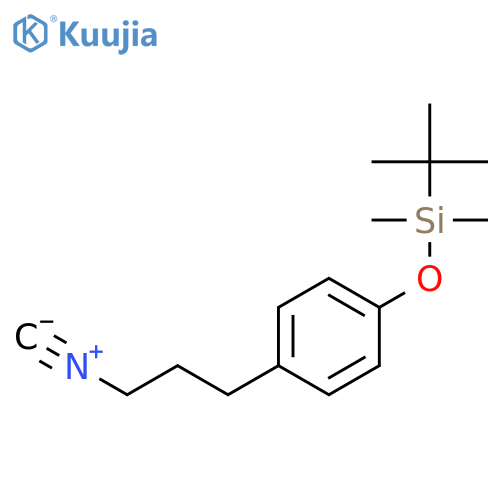 Silane, (1,1-dimethylethyl)[4-(3-isocyanopropyl)phenoxy]dimethyl- structure