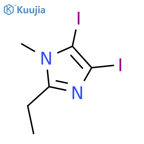 1H-Imidazole, 2-ethyl-4,5-diiodo-1-methyl- structure